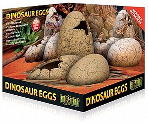 Exo Terra Dinosaur Eggs Fossil Hide Out – מסתור בעיצוב ביצי דינוזאור סדוקות