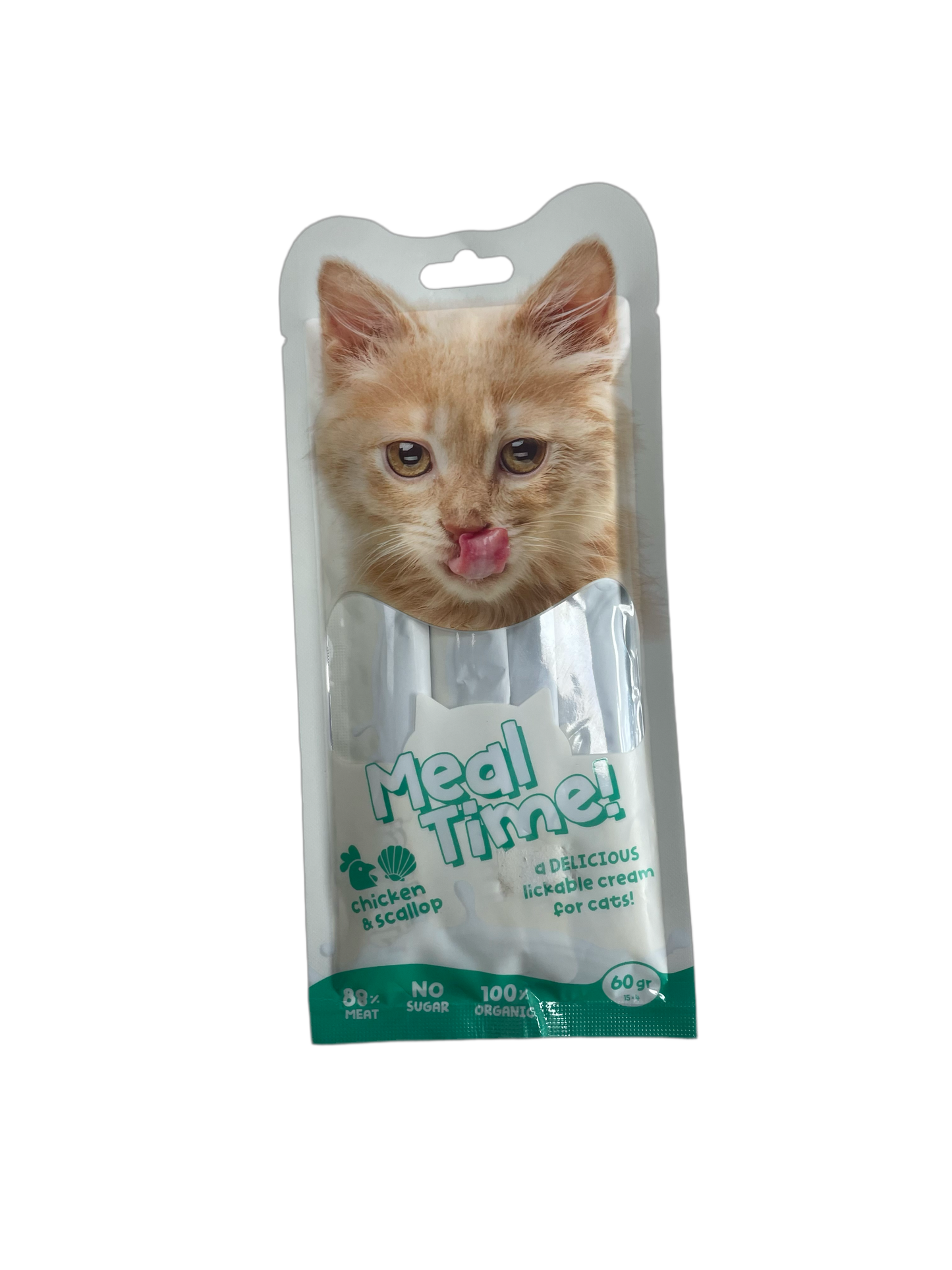 Meal Time- For Adult Cat: Chicken & Oysters | מעדן ליקוק לחתול בוגר בטעם עוף וצדפות