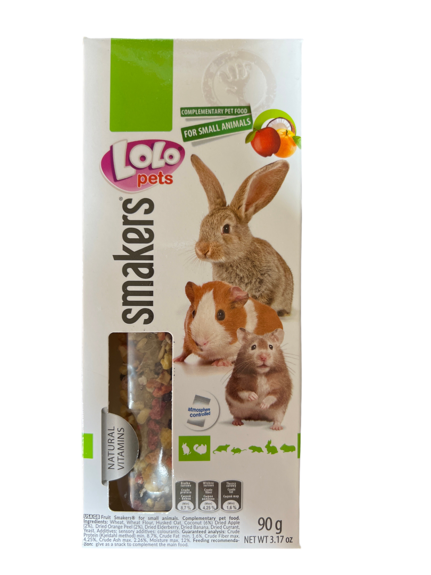 גרם 90 חטיף למכרסמים| Smakers lolo pets