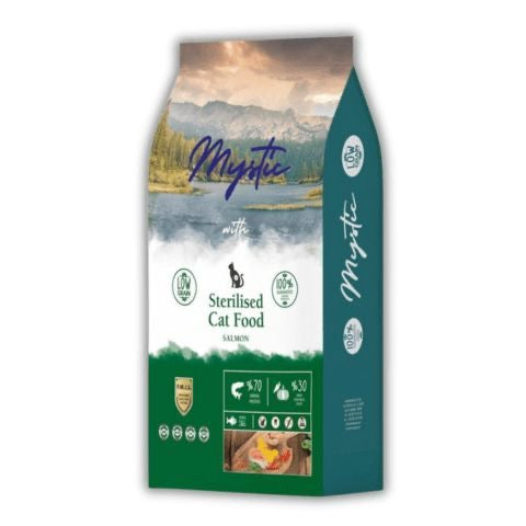 Mystic - Sterilised Cat Food : Salmon | מזון יבש לחתול בוגר מעוקר בסיס סלמון 1.5 ק"ג