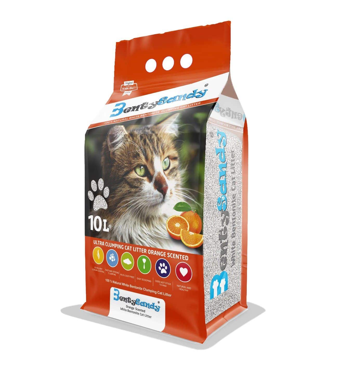 Bentysandy 10L orange scanted | ליטר 10 חול מתגבש לחתולים