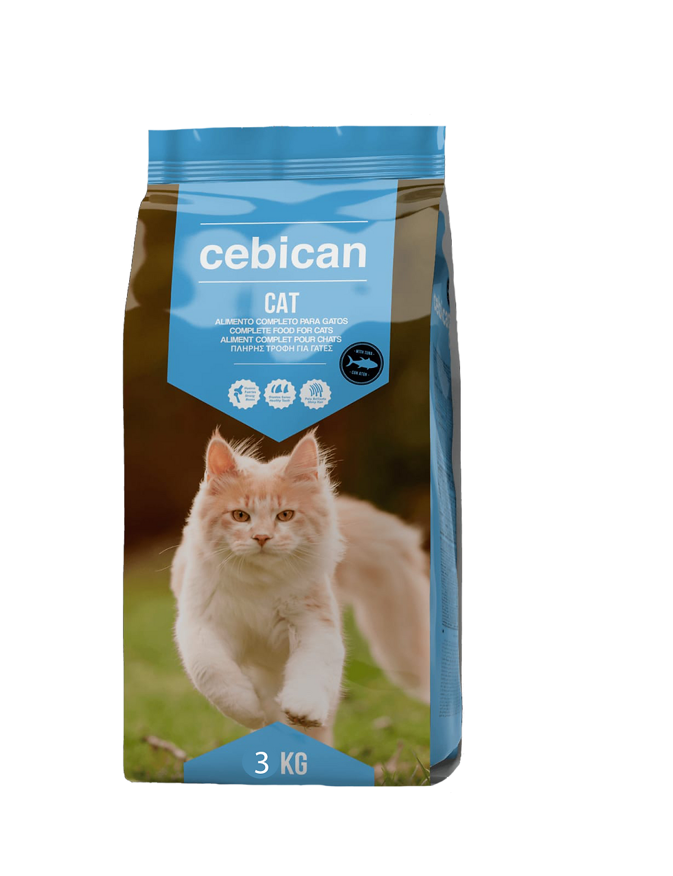 Cebican - Cat food : tuna | סביקאן טונה מזון יבש לחתולים בוגרים 3 ק״ג