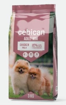 Cebican -Adult Mini Dog: Chicken | מזון יבש לכלב בוגר מיני 3 ק״ג בסיס עוף