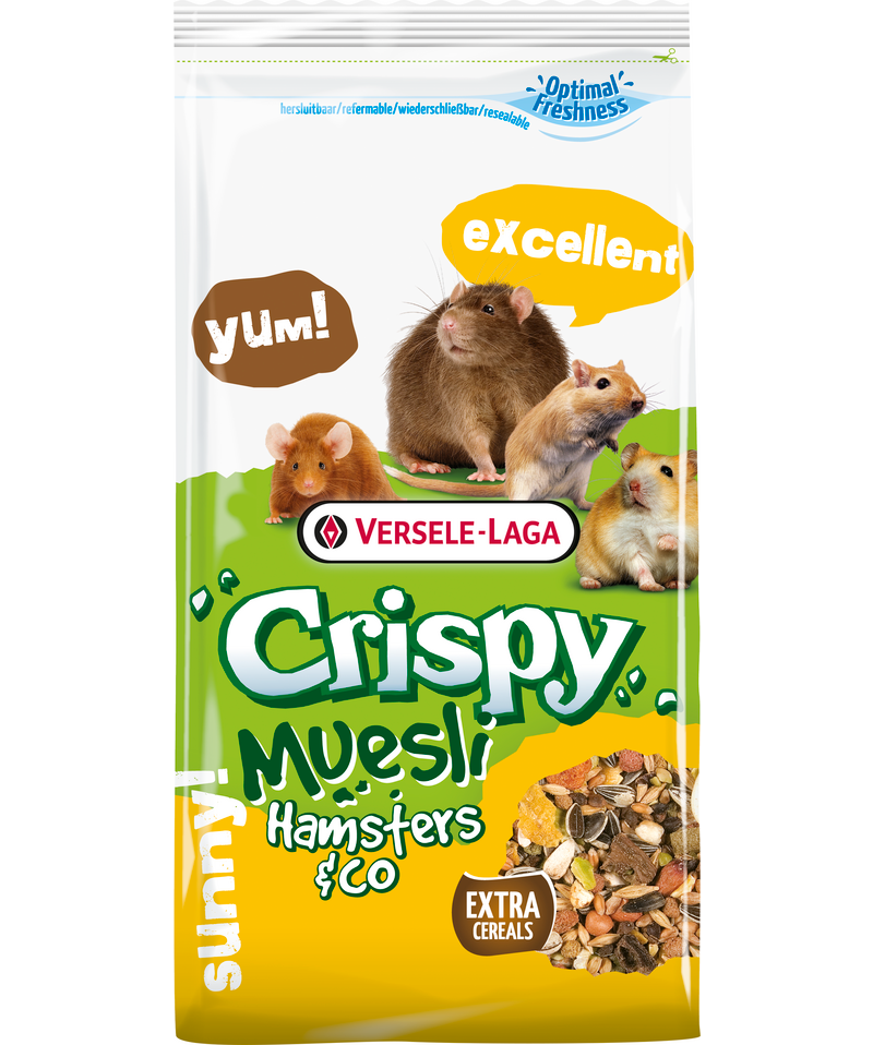 Crispy Muesli - Hamsters & Co מזון יבש מלא לאוגרים 1 ק"ג ורסלה לאגה Varsele