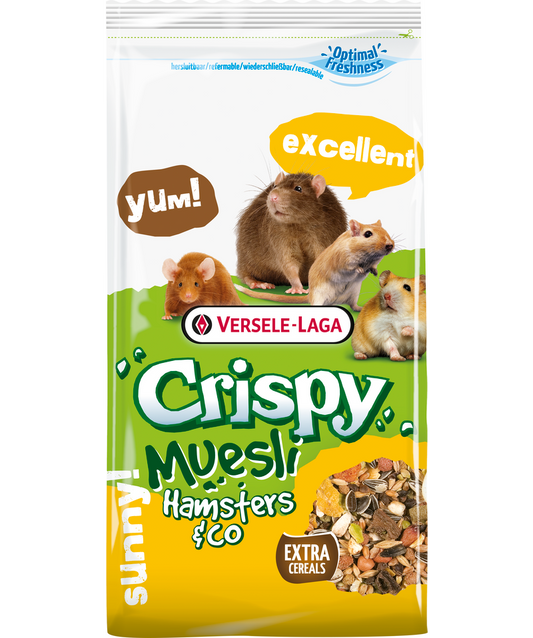 Crispy Muesli - Hamsters & Co מזון יבש מלא לאוגרים 1 ק"ג ורסלה לאגה Varsele