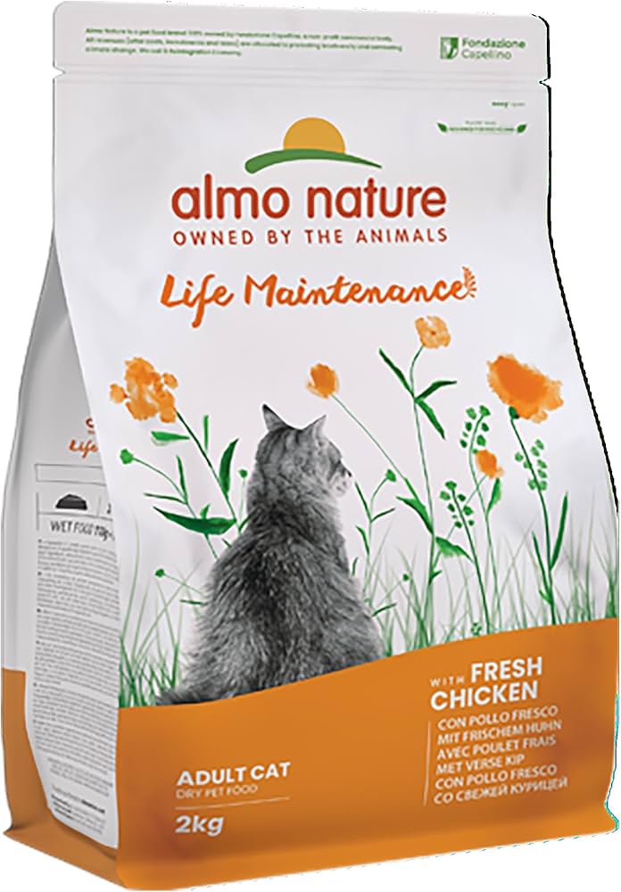 Almost Nature - Adult cat food : Chicken | מזון יבש לחתול בוגר בסיס עוף 2 ק״ג