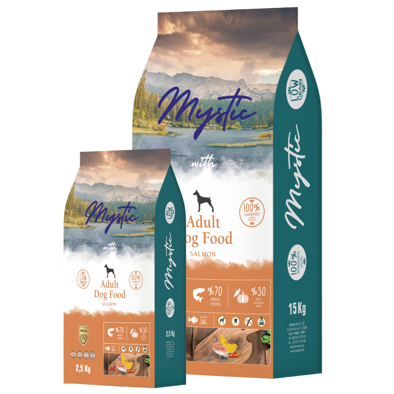 Mystic - Adult dog food : Salmon | מזון יבש לכלב בוגר על בסיס סלמון 2.5 ק״ג