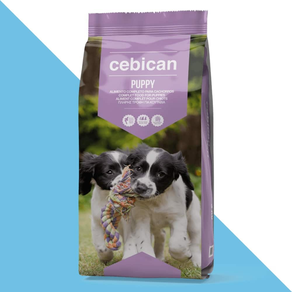 Cebican -Puppy dog food : Chicken & salmon | מזון יבש לגורי כלבים על בסיס עוף וסלמון 20 ק״ג