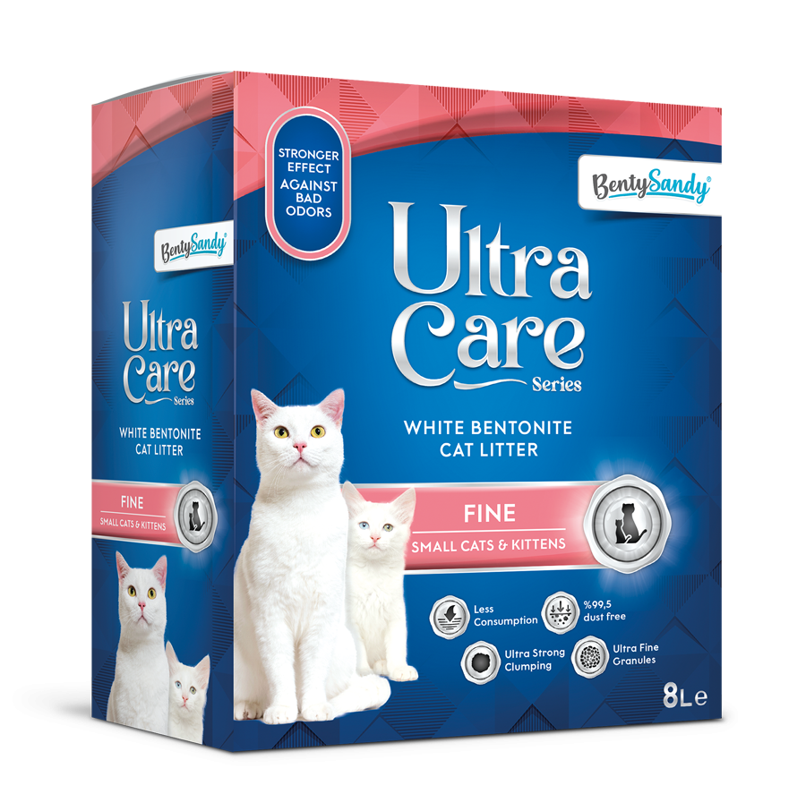 חול לחתולים Ultra Care לגורי חתולים וחתולים קטנים 8 ליטר