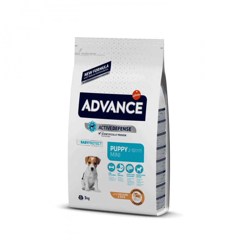 Advance - Puppy mini : Chicken | אדוונס - מזון יבש לגורי כלבים מגזע קטן בסיס עוף