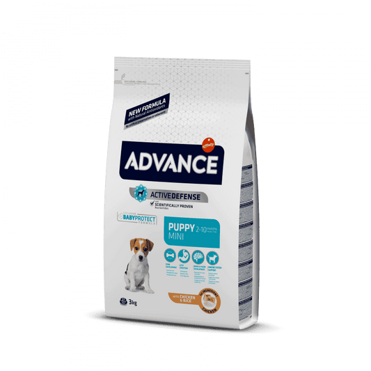 Advance - Puppy mini : Chicken | אדוונס - מזון יבש לגורי כלבים מגזע קטן בסיס עוף