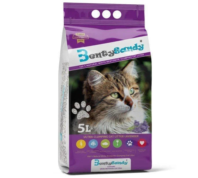 Bentysandy Lavender Scented 5L| חול מתגבש לחתולים5 ליטר