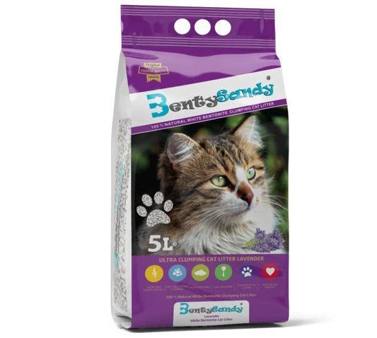 Bentysandy Lavender Scented 5L| חול מתגבש לחתולים5 ליטר