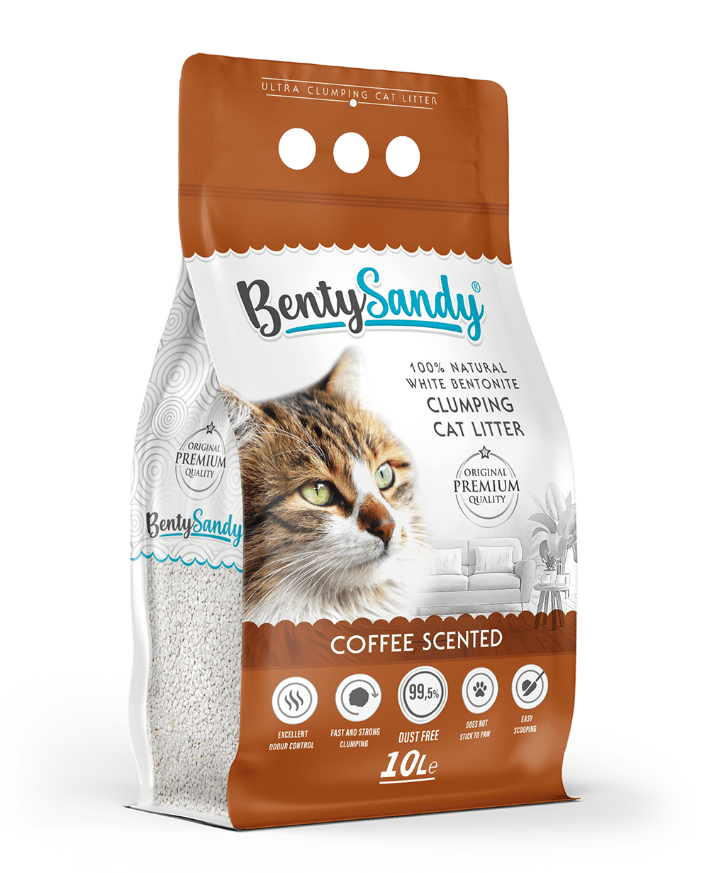 Bentysandy coffee scanted| 10L חול מתגבש לחתולים בניחוח קפה