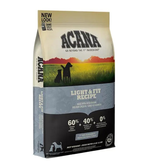 2 ק״ג אקאנה מזון יבש לכלב הריטג' לייט  |ACANA :Light & Fit Dog food